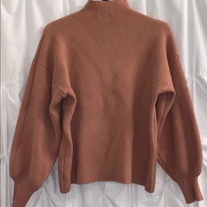 Mock turtle neck sweater